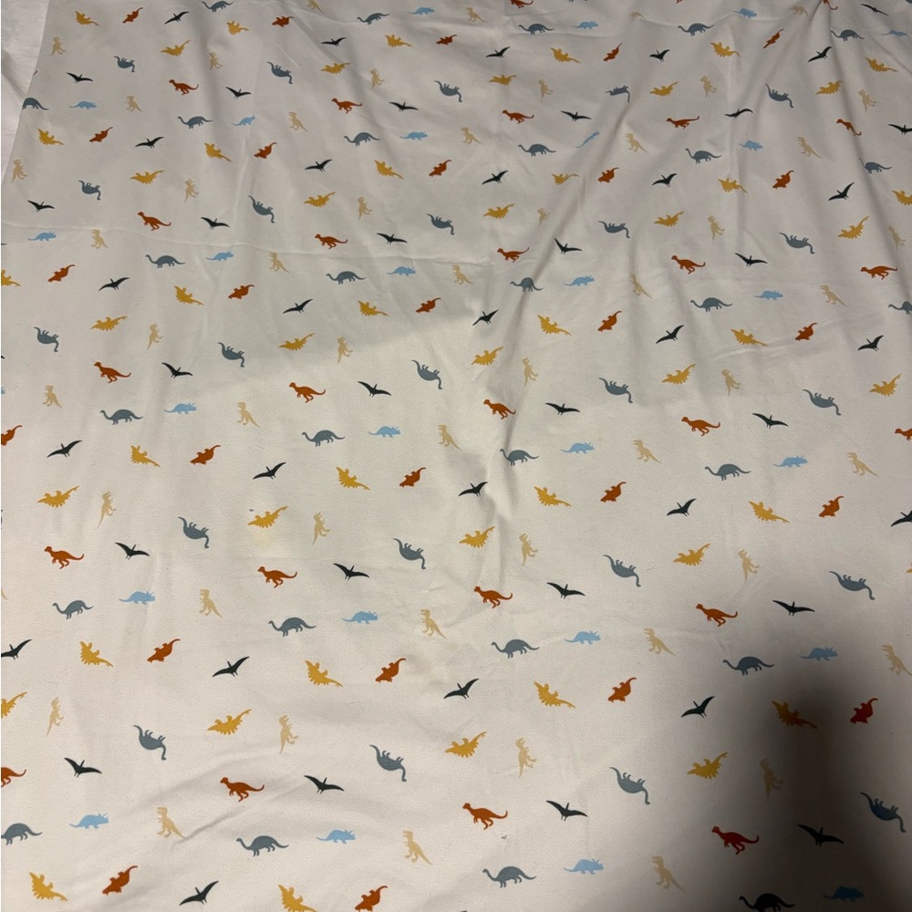Dinosaur Print baby blanket - Multi Color on White